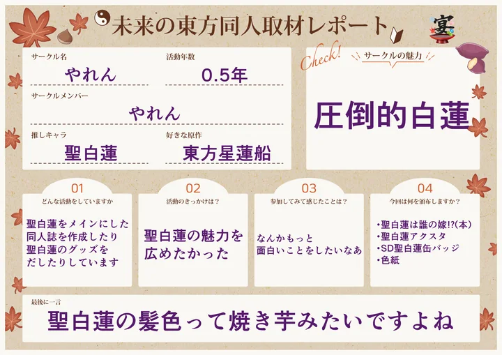 やれんの取材レポート
