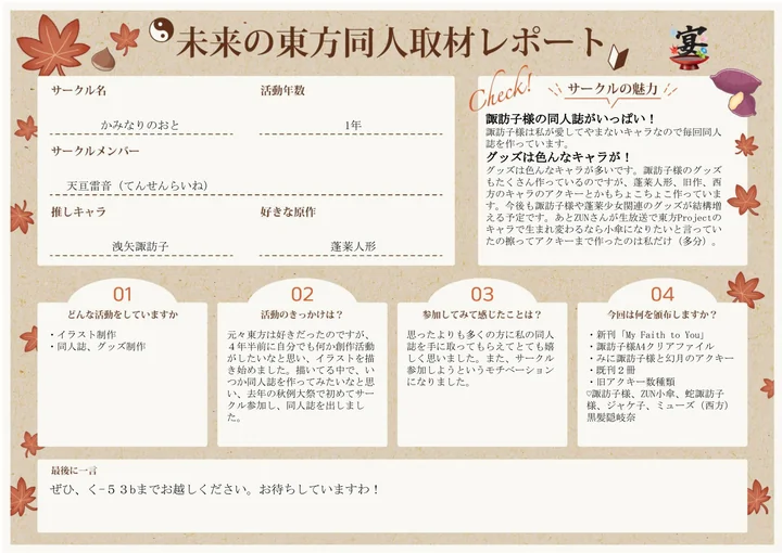 かみなりのおとの取材レポート