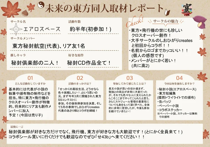 エアロスペースの取材レポート