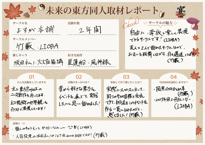 よすが本舗の取材レポート
